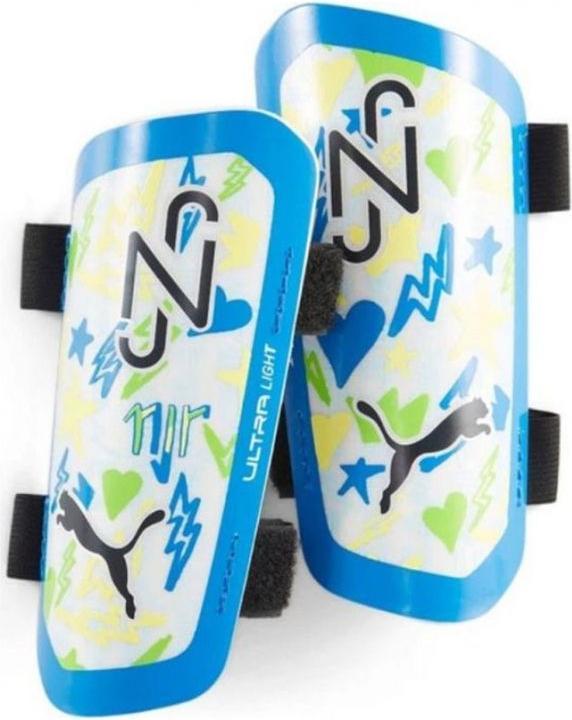 Actual product image Puma Neymar Jr. ultralight football shin guards with straps (XXS)