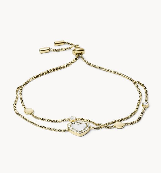Actual product image Fossil Heart Duo (21 cm, Stainless steel, Mother-of-pearl)