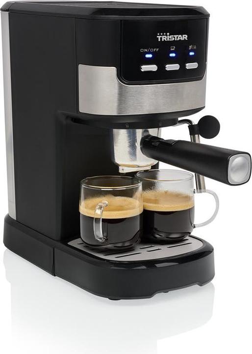 Produktbild Tristar CM-2278 Espressomaschine mit Siebträger Schwarz, Edelstahl 1100W