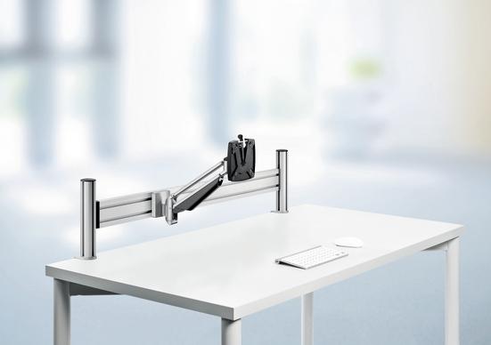 Produktbild Novus 990+1071+000 - Flachbildschirm-Montagearm - Weiss - 7 kg - Decke/Wand/Schre