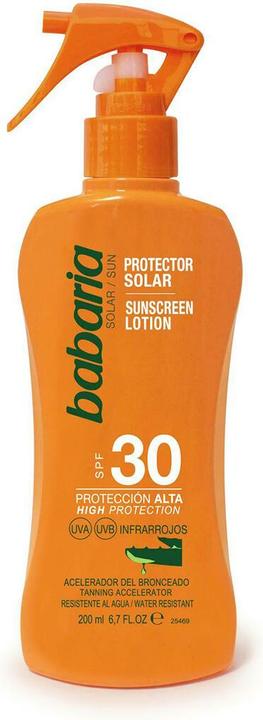 Immagine prodotto Babaria Lozione per il corpo all'aloe vera SPF30 200 ml - Nero - Only UK (Crema solare, SPF 30, 200 ml, 200 g)