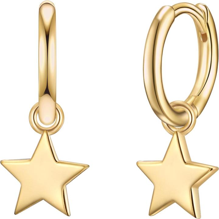 Glanzstücke München Damen Stern Sterling Silber gelbgold - 29858 (Sterling Silber)