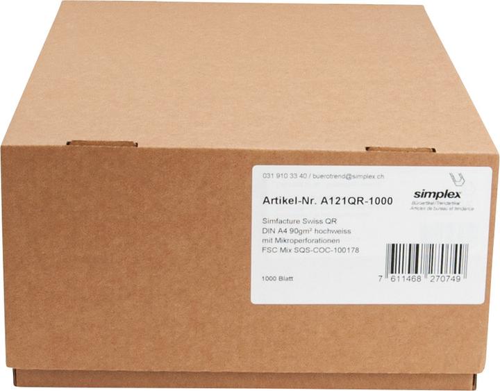 Immagine prodotto Simplex Simfacture - Swiss QR (1000 x)