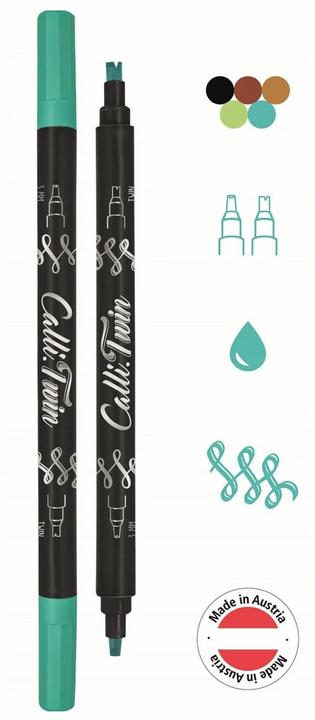 Actual product image Online CALLI BRUSH TWIN - Fibre pen (Multicoloured, 5 x)