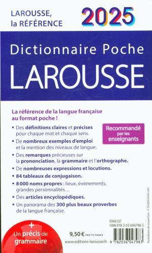 Produktbild Dictionnaire Larousse Poche - Edition 2025 (Französisch, Collectif, 2024)
