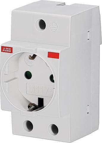 Actual product image ABB German Schuko Din Rail Modular Socket