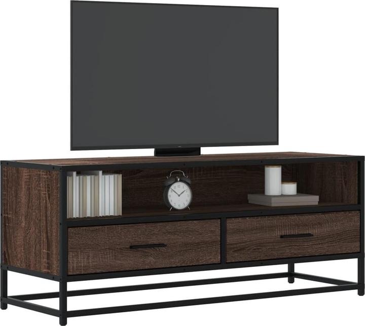 Image du produit VidaXL Meuble TV Lowboard Meuble TV Table de télévision brun imitation chêne (100 x 34.5 x 40 cm)