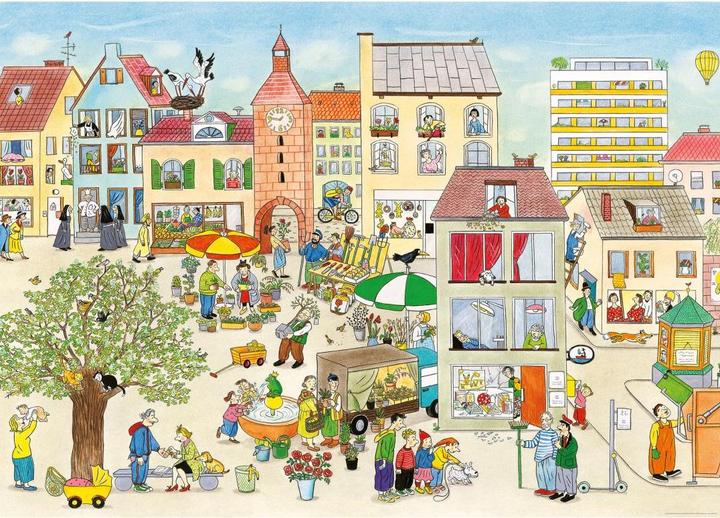 Produktbild Wimmel Markt im Frühling (432 x 300 cm)