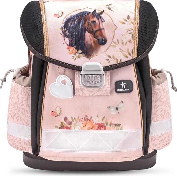 Produktbild Belmil CLASSY Schulrucksack-Set Horse Chestnut (19 l)