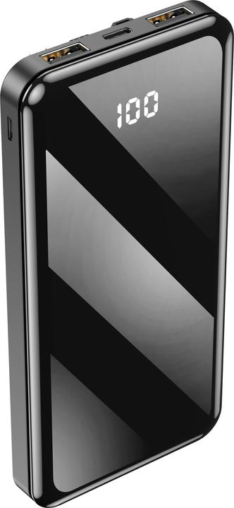Forever power bank TB-411 ALLin1 10000 mAh with cables USB-C + Lightning + microUSB black (10000 mAh, 10 W, 10 Wh)