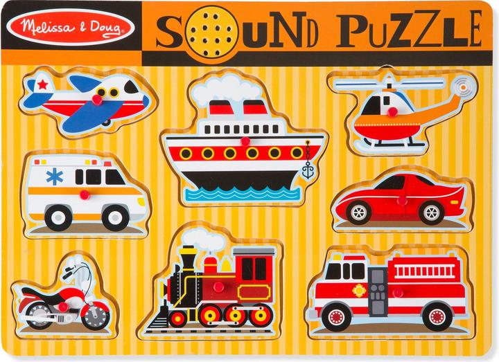 Melissa & Doug Sonore Bois Vehicules (8 Teile)