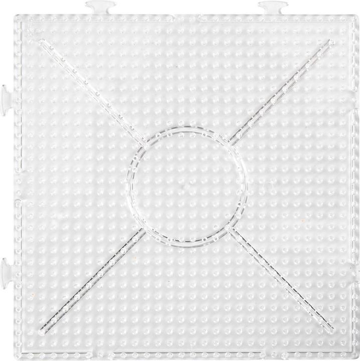 Actual product image Creativ Company Photo bulb base plate, transparent, square, 15 x 15 cm, 2 pieces.