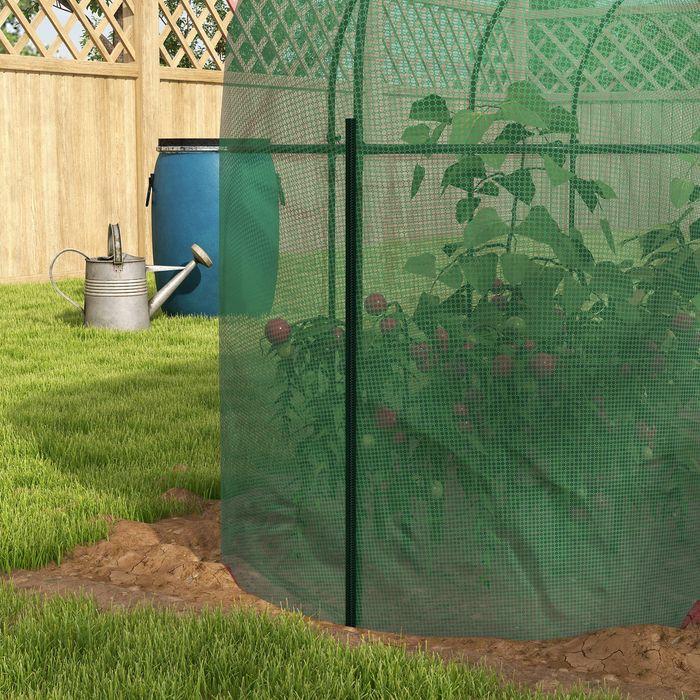 Image du produit Swisshandel24 3 x 1 m Gartennetz, Pflanzenschutzzelt mit Tür, Insektenschutznetz, Winddichtes Gemüsenetz, Schädlin