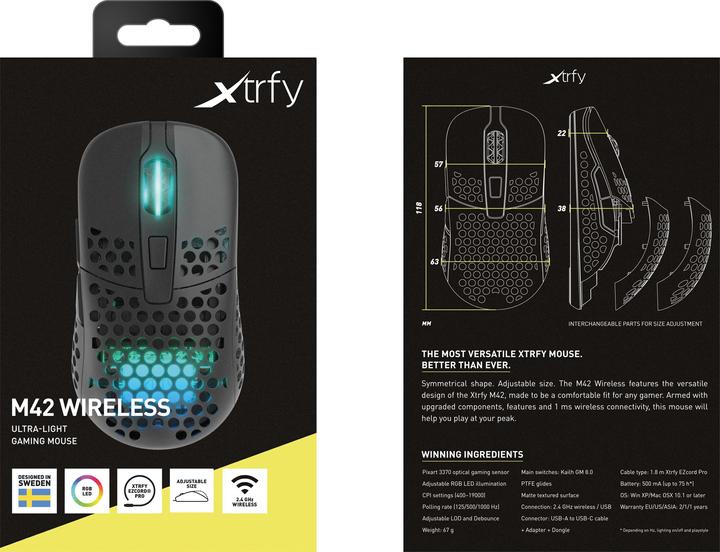 Produktbild CHERRY xtrfy M42 (Kabellos, Kabelgebunden)