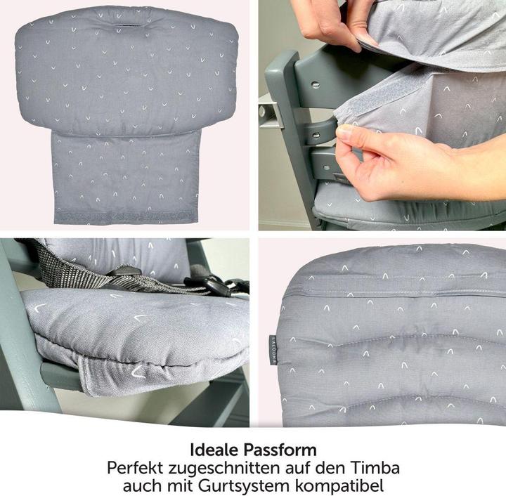 Actual product image La Loona LaLoona seat reducer for highchairs Seat cushion / highchair pad for bebeconfort Timba