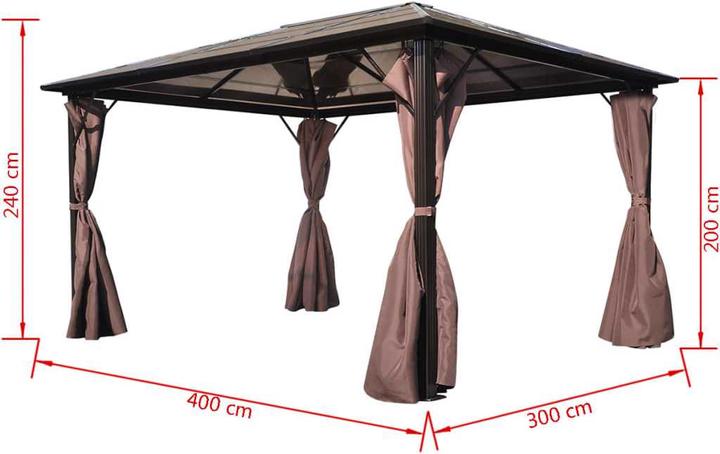 Produktbild VidaXL Raff (400 cm, 300 cm)