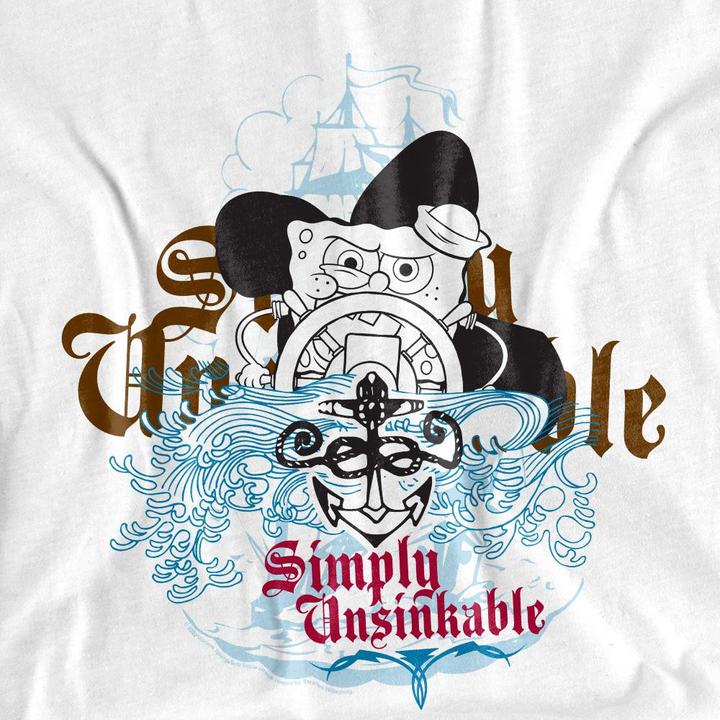 Actual product image Spongebob Squarepants Unisex Adult Simply Unsinkable T-Shirt (XL)