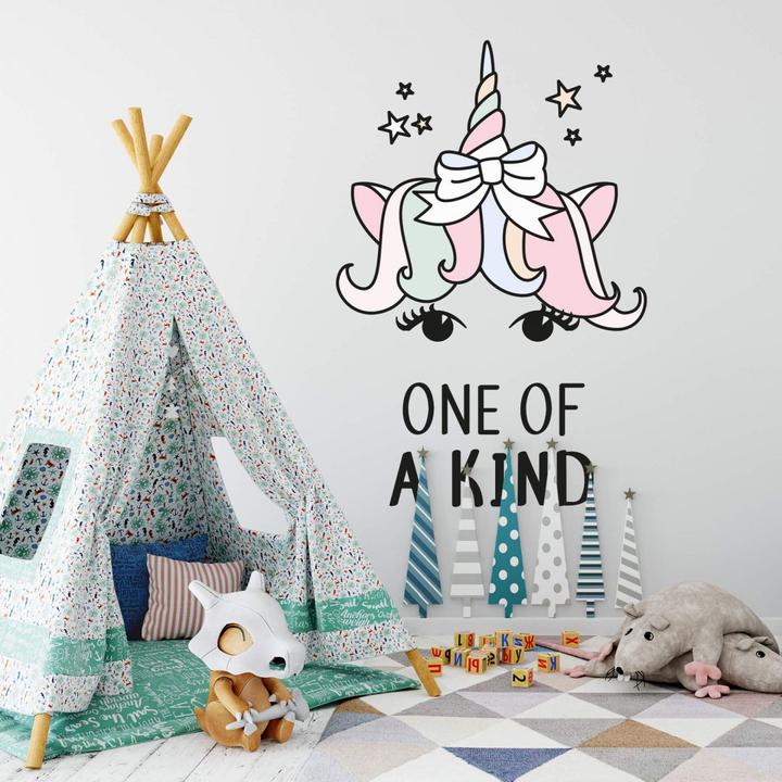 Immagine prodotto Trenddeko Testa di unicorno unica nel suo genere (60 x 90 cm)