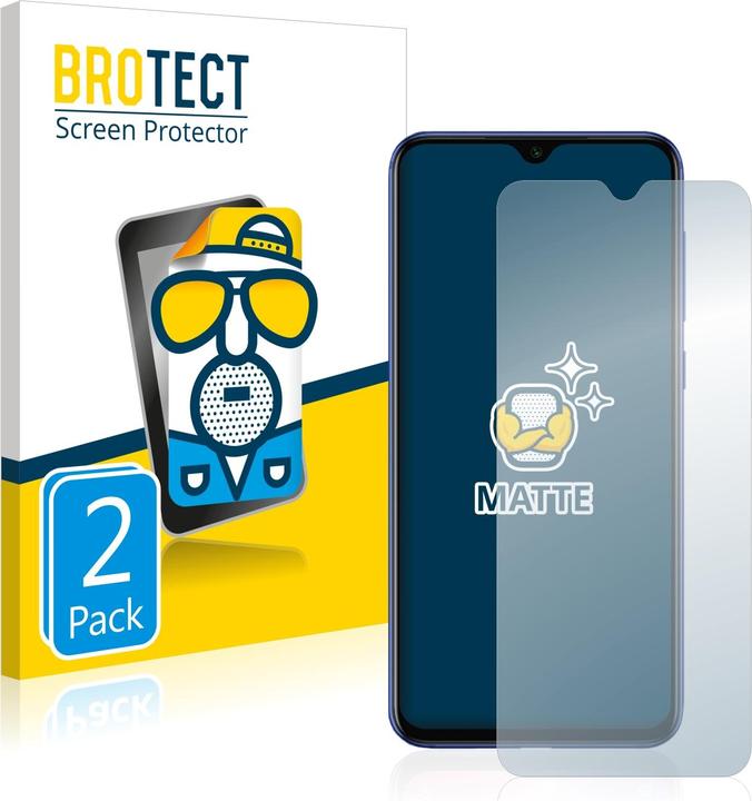 Actual product image BROTECT Anti-glare screen protector matt (2 Piece, Mi 9 SE)