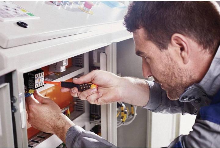 Actual product image Bahco BE-8220S - ERGO Insulated screwdriver for slotted screws with 3-component handle, VDE (Slotted screws)