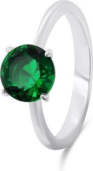 Produktbild Brilio Silver - Timeless silver ring with green zircon RI057WG - Circuit: 58 mm (58)