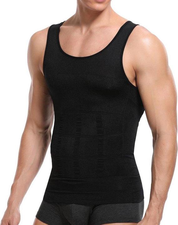 Actual product image JTI Men's sleeveless compression shirt - Black, XXL (XXL)