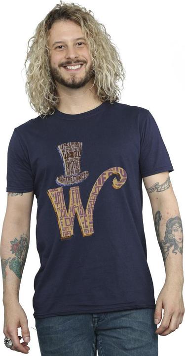Immagine prodotto Willy Wonka & the Chocolate Factory W Logo Hat Maglietta Uomo (M)