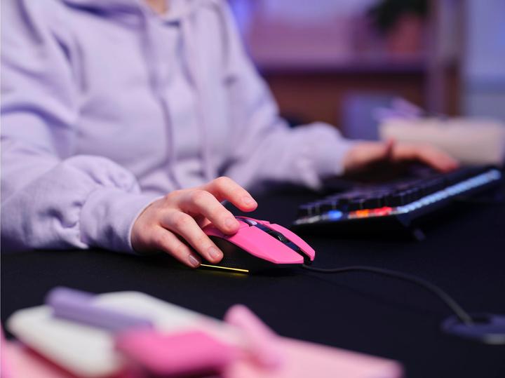 Image du produit Trust Gxt109p Souris De Jeu Felox Rose (Filaire)