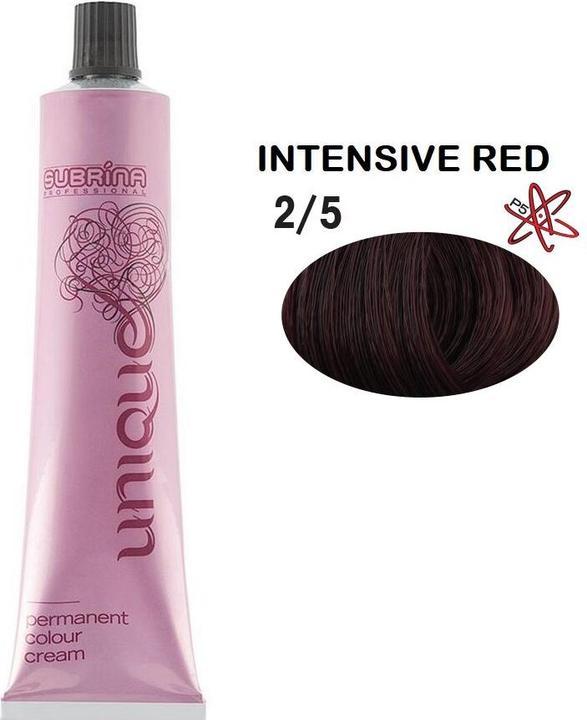Produktbild Subrina Professionelles einzigartiges permanentes Haarfärbemittel 25 Rot Schwarz - 100 ml (25 Red Black)