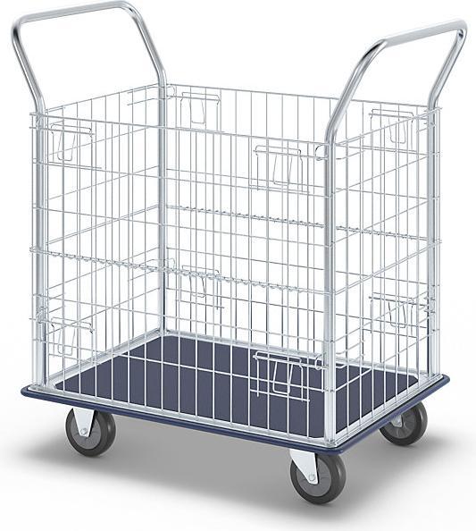 Produktbild kaiserkraft Gitterwagen, verzinkte Seitengitter (370 kg)