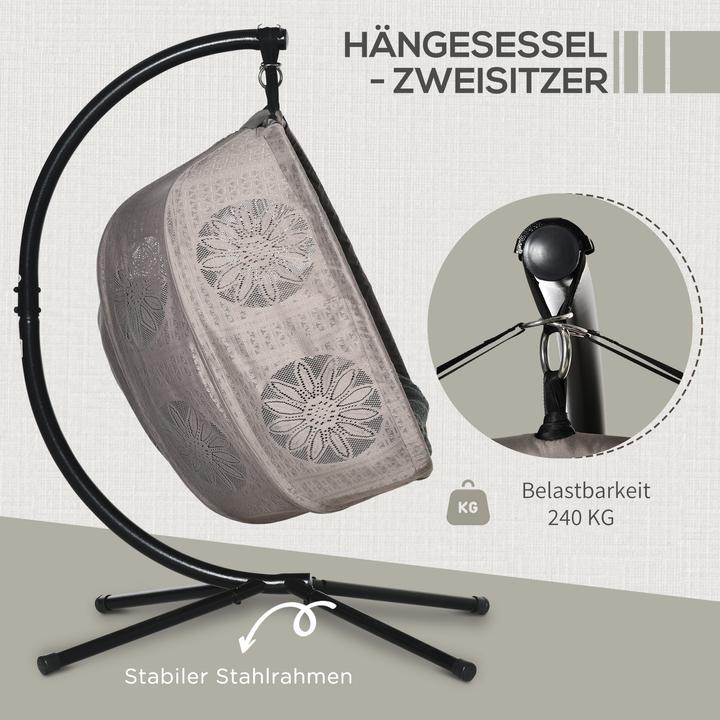 Image du produit Outsunny Fauteuil suspendu (240 kg)