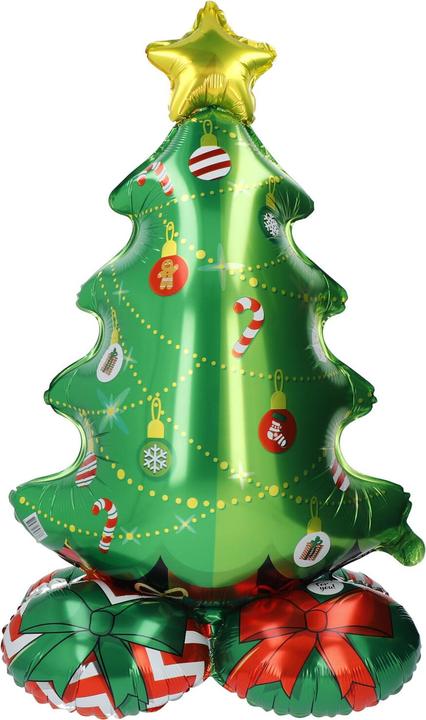 Immagine prodotto Folat Albero di Natale con palloncini in foil in piedi - 81 cm