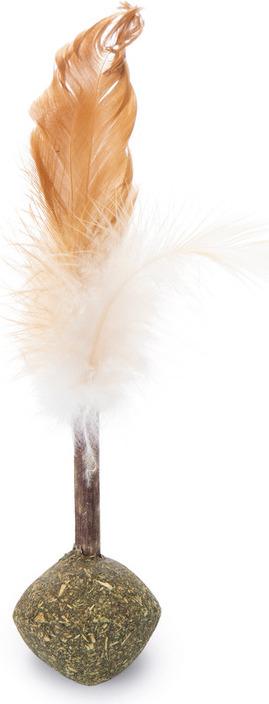 Beeztees Catnip Ball avec matatabi et plumes (Jouets avec herbe à chat)