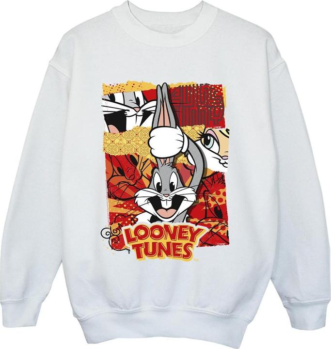 Looney Tunes Bugs Rabbit Comic New Year Sweatshirt Jungen