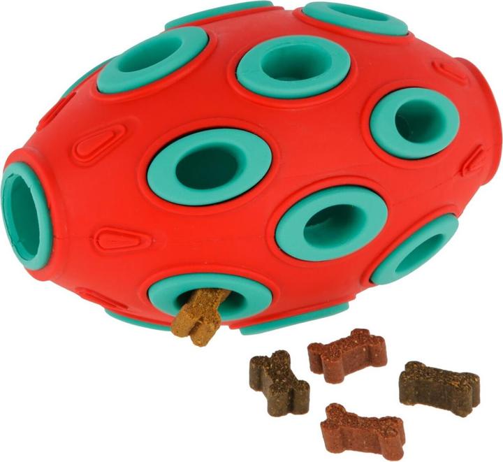 Productafbeelding Kerbl ToyFastic, kauwspeeltje voor honden, vulbaar tandvriendelijk Rugby (Kauwspeeltje voor honden)