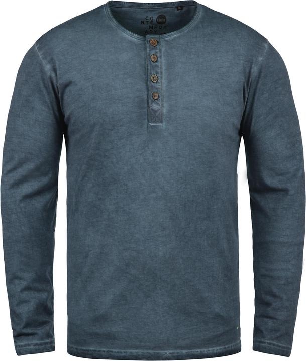 Immagine prodotto Solid Timur Maglia Maglie A Maniche Lunghe Da Uomo Con Collo Grandad In Cotone 100% (M)