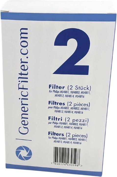 Image du produit GenericFilter Filtre pour Philips Humidificateur d'air (2 x)