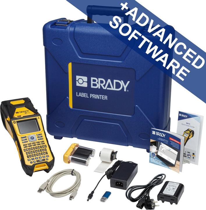 Immagine prodotto Brady M610-QZ-BT-PWID, stampante mobile a trasferimento termico, tastiera QWERTY, con PWIDS, connessione (300 dpi)