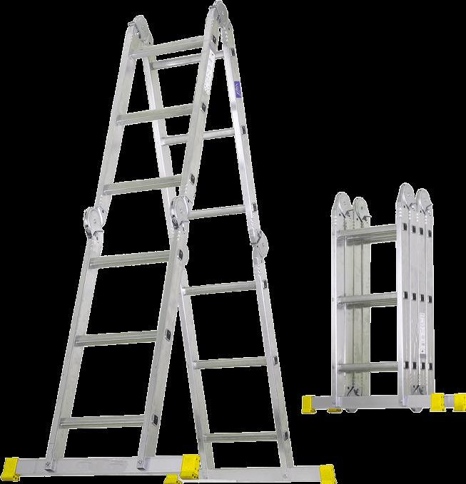 Actual product image Puag Articulated ladder 4 x 3 rungs (Stepladder, 349 cm)