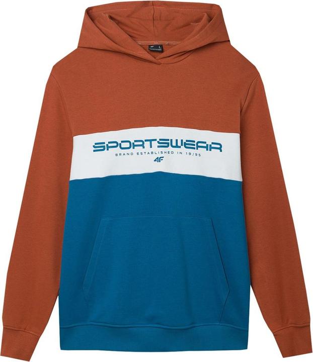 4F Herren Sweatshirt M1032 braun 4FWSS24TSWSM1032 81S XL (XL)