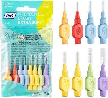 Produktbild TePe Interdentalbürsten Extra Soft Mixpack ISO 1-6 (8 x, 1.10 mm)