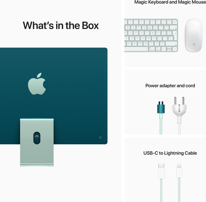 Immagine prodotto Apple iMac (M1, 8 GB, 256 GB)