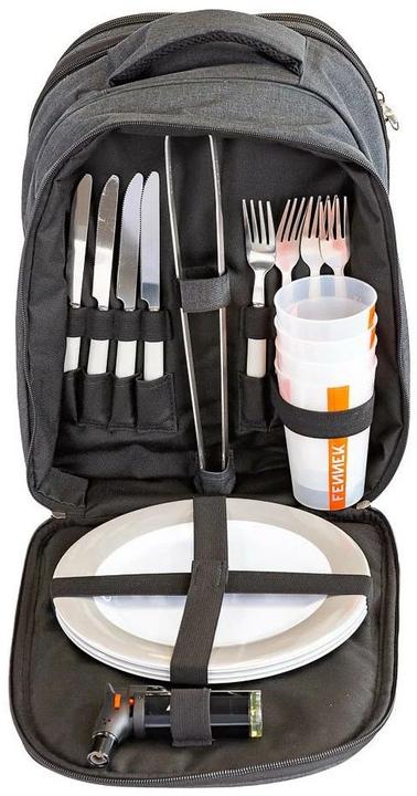 Image du produit Fennek Grill Grillbesteck-Set Backpack Schwarz