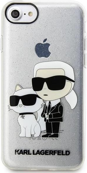 Actual product image Karl Lagerfeld KLHCI8HNKCTGT iPhone 7/8/ SE 2020 / SE 2022 transparent hardcase Gliter Karl&Chou (Apple iPhone 7, Apple iPhone SE, Apple iPhone 8)