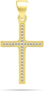 Image du produit Brilio Argent - Pendentif plaqué or avec zircons Cross PT78Y