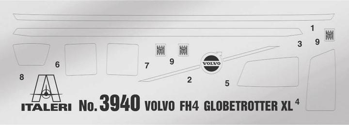 Actual product image Italeri 1:24 Volvo FH4 Globetrotter XL