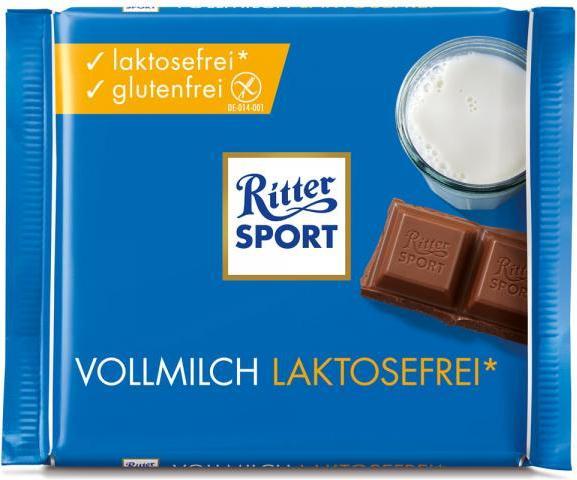 Produktbild Ritter Sport Vollmilch laktosefrei (100 g)