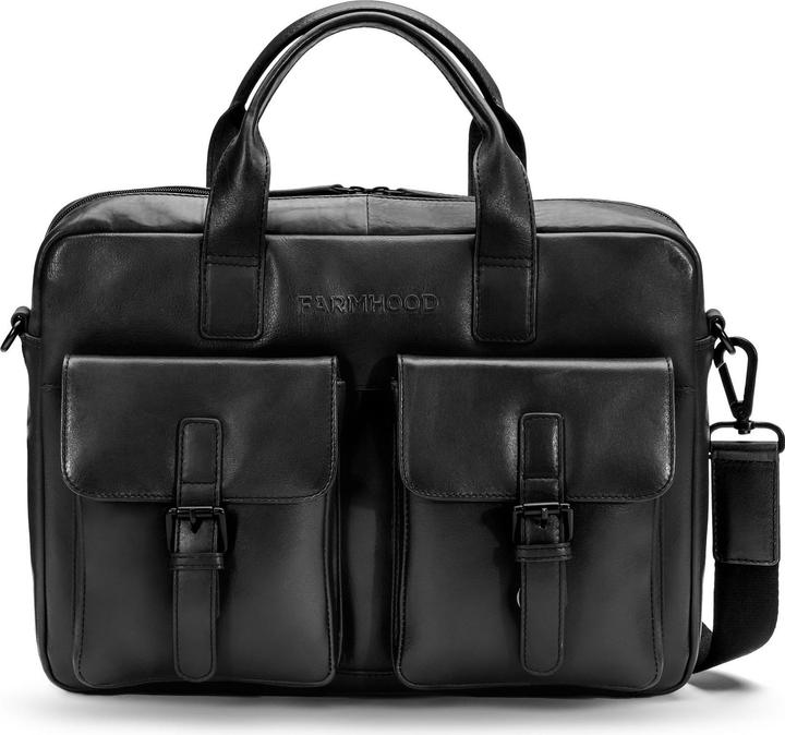 Farmhood Memphis Aktentasche Leder 39 cm Laptopfach
