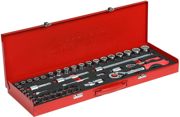 Produktbild Gedore Red red R46004049 Steckschlüssel-Satz 1/4"+1/2" 49-teilig (1/2")