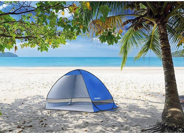 Produktbild Semptec Pop-up-Strandzelt für 2 Personen (Strandzelt + Strandmuschel, 1.16 kg, 2 Personen)